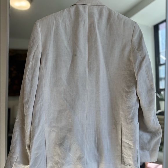 COS double breasted linen blazer - Picture 3 of 10
